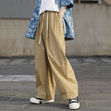 Load image into Gallery viewer, High Waist Drawstring Elasticized Wide-Leg Pants