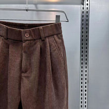Load image into Gallery viewer, Casual Cuffed Corduroy Harem Pants