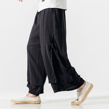 Load image into Gallery viewer, Japanese Style Cotton and Linen Side Strap Two-piece Culottes