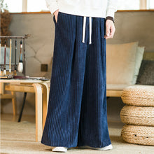 Load image into Gallery viewer, Thickened Corduroy Wide-leg Straight Pants