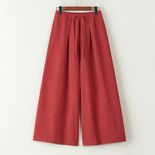 Load image into Gallery viewer, Linen Loose Slouchy Wide-leg Pants