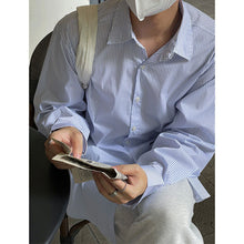 Load image into Gallery viewer, Vertical Stripes Casual Long Sleeve Shirt