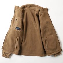 Load image into Gallery viewer, Japanese Reversible Work Jacket Windproof Waterproof Stand Collar Fleece Lined Warm Sherpa Coat