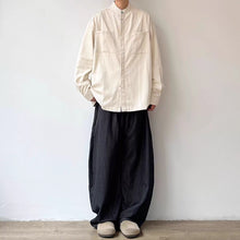 Load image into Gallery viewer, Stand Collar Solid Color Loose Casual Shirt