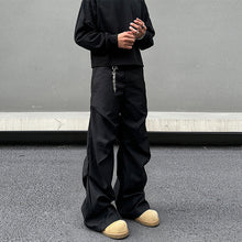 Load image into Gallery viewer, Vintage Black Pleated Drape Pants