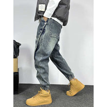 Load image into Gallery viewer, Vintage Loose Casual Button Jeans