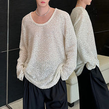 Load image into Gallery viewer, Sequin Low Collar Loose Casual Shirt