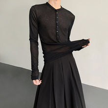 Load image into Gallery viewer, Slim Fit See-through Bottoming Shirt