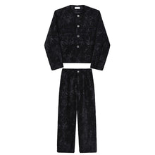 Load image into Gallery viewer, Retro Thickened Woolen Short Jacket and Straight Trousers Two-piece Set
