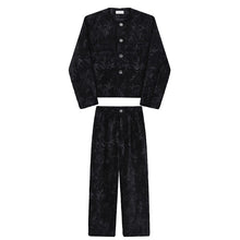 Load image into Gallery viewer, Retro Thickened Woolen Short Jacket and Straight Trousers Two-piece Set