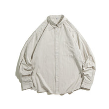 Load image into Gallery viewer, Japanese Striped Loose-fitting Long-sleeved Shirt