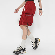Load image into Gallery viewer, Drawstring Zipper Pocket Shorts