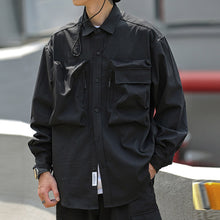 Load image into Gallery viewer, Japanese Loose Big Pocket Shirt