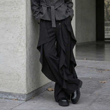 Load image into Gallery viewer, Irregular Ribbon Wide-leg Pants