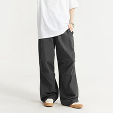 Load image into Gallery viewer, Loose Casual Multi-pocket Straight Wide-leg Trousers