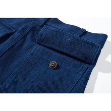 Load image into Gallery viewer, Blue Dyed Washed Loose Overalls