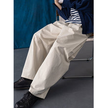 Load image into Gallery viewer, Retro Pleated Wide-leg Loose Trousers