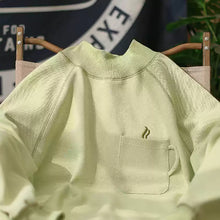 Load image into Gallery viewer, High Collar Loose Embroidered Pocket Sweatshirt