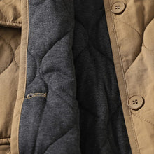 Load image into Gallery viewer, Quilted Crew Neck Loose Retro Jacket