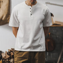 Load image into Gallery viewer, 320g Heavyweight Loose Fit Henley T-Shirt