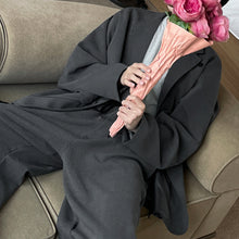 Load image into Gallery viewer, Loose-fitting Jacket Drawstring Straight-leg Suit Trousers Two-piece Suit