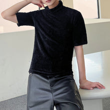 Load image into Gallery viewer, Pile Collar Slim-fit Short-sleeved Sweater