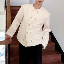 Load image into Gallery viewer, Pleated Crew Neck Textured Short Jacket