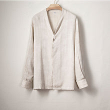 Load image into Gallery viewer, Cotton and Linen Button Casual Shirt