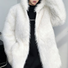 Load image into Gallery viewer, Faux Fur Hooded Soft Quilted Jacket