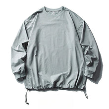 Load image into Gallery viewer, Retro Solid Color Drawstring Quick-drying Shirt