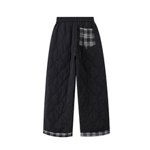Load image into Gallery viewer, American Retro Plaid Thick Wide-leg Pants