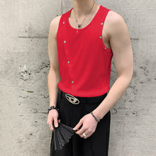 Load image into Gallery viewer, Irregular Metal Breasted Vest