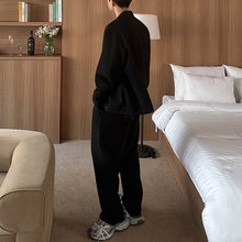 Load image into Gallery viewer, Loose-fitting Jacket Drawstring Straight-leg Suit Trousers Two-piece Suit