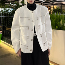 Load image into Gallery viewer, Winter Sequin Loose Casual Zipper Jacket