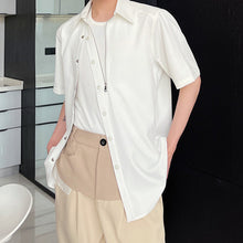 Load image into Gallery viewer, Casual Lapel Zipper T-shirt