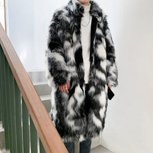 Load image into Gallery viewer, Winter Faux Fur Mid-length Coat
