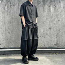 Load image into Gallery viewer, Japanese Style High-Waisted Pleated Lantern Pants
