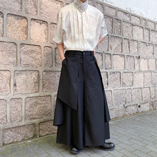 Load image into Gallery viewer, Vintage Jacquard Stand Collar Short Sleeve Shirt