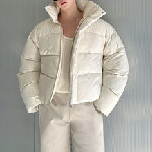 Load image into Gallery viewer, Outline Stand Collar Warm Bread Cotton Coat