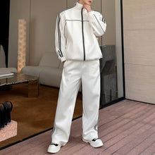 Load image into Gallery viewer, Loose Casual Two-piece Set with Webbing and Contrasting Color Design