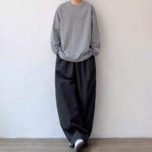 Load image into Gallery viewer, 320G Solid Color Crew Neck Long Sleeve T-Shirt