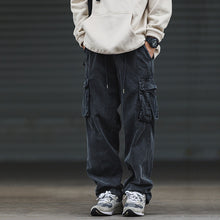 Load image into Gallery viewer, Cargo Pocket Loose Straight Jeans