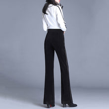 Load image into Gallery viewer, High-waisted Corduroy Straight-leg Flared Trousers