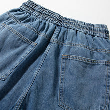 Load image into Gallery viewer, Retro Drawstring Casual Loose Curved Wide-leg Jeans