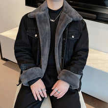 Load image into Gallery viewer, Winter Cotton Denim Jacket