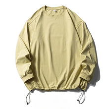 Load image into Gallery viewer, Retro Solid Color Drawstring Quick-drying Shirt