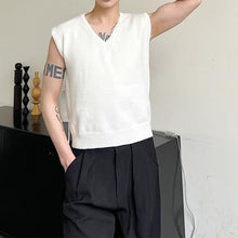 Load image into Gallery viewer, V Neck Back Hollow Knit Vest