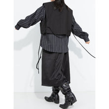Load image into Gallery viewer, Women's Large Pockets Elastic-waist Draped Loose Cropped Wide-leg Culottes
