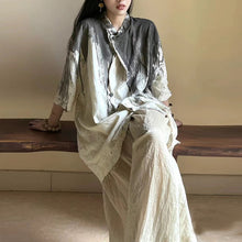 Load image into Gallery viewer, Tie-dye Irregular Short-sleeved Shirt