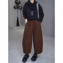 Load image into Gallery viewer, Retro Thickened Plaid Casual Pants